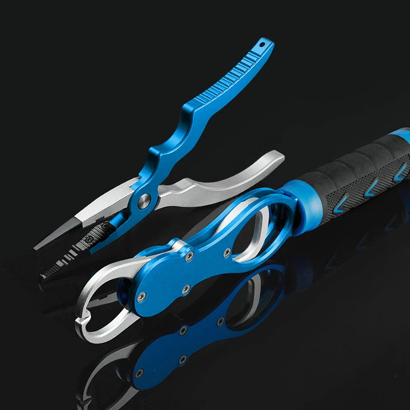 

Aluminum Alloy Fishing Pliers Grip Set Fishing Tackle Hook Recover Cutter Line Split Ring High Quality Fishing Tool Hot