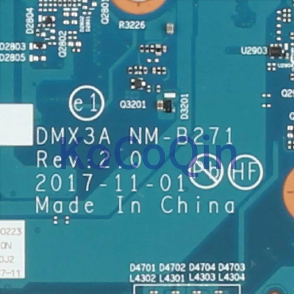 Finest  KoCoQin Laptop motherboard For LENOVO Thinkpad X1 TABLET Core SR3L9 i5-8350U Mainboard NM-B271 01AW