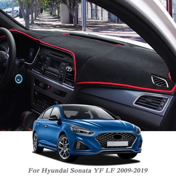 

Car Styling Dashboard Protective Mat Shade Cushion Pad Rose Carpet For Hyundai Sonata YF LF 2009-2019 RHD&LHD Accessory
