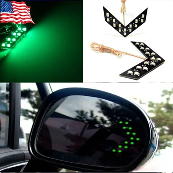 

10x Car LED Turn Light, Turn Light Rearview Mirror, Arrow Panels, Indicator Light, Rearview Mirror, 12V 14 SMD Signal Light Bulb