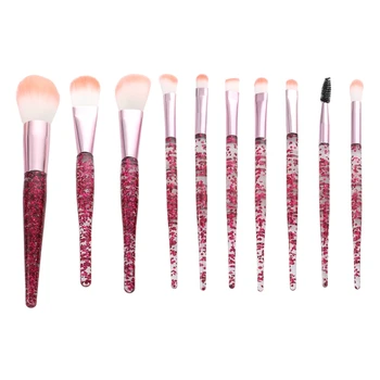 

10Pcs Professional Makeup Brushes Set Foundation Powder Blushes Eyeshadow Cosmetic Brush Tools
