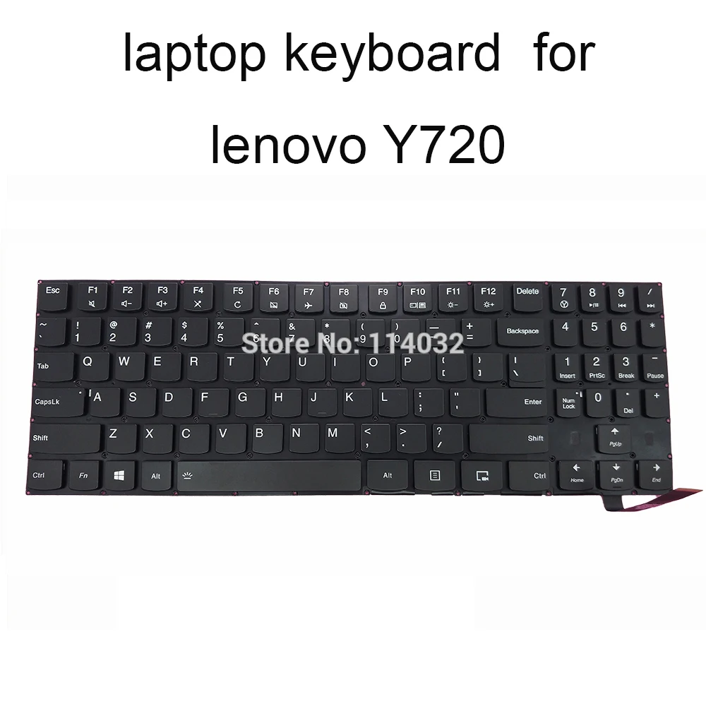 

Y720 US Laptop RGB Backlit Keyboard For Lenovo Legion Y720-15IKB 80VR 81CQ R720-15IKB SN20M27344 PC5YRGB English Light Keyboards