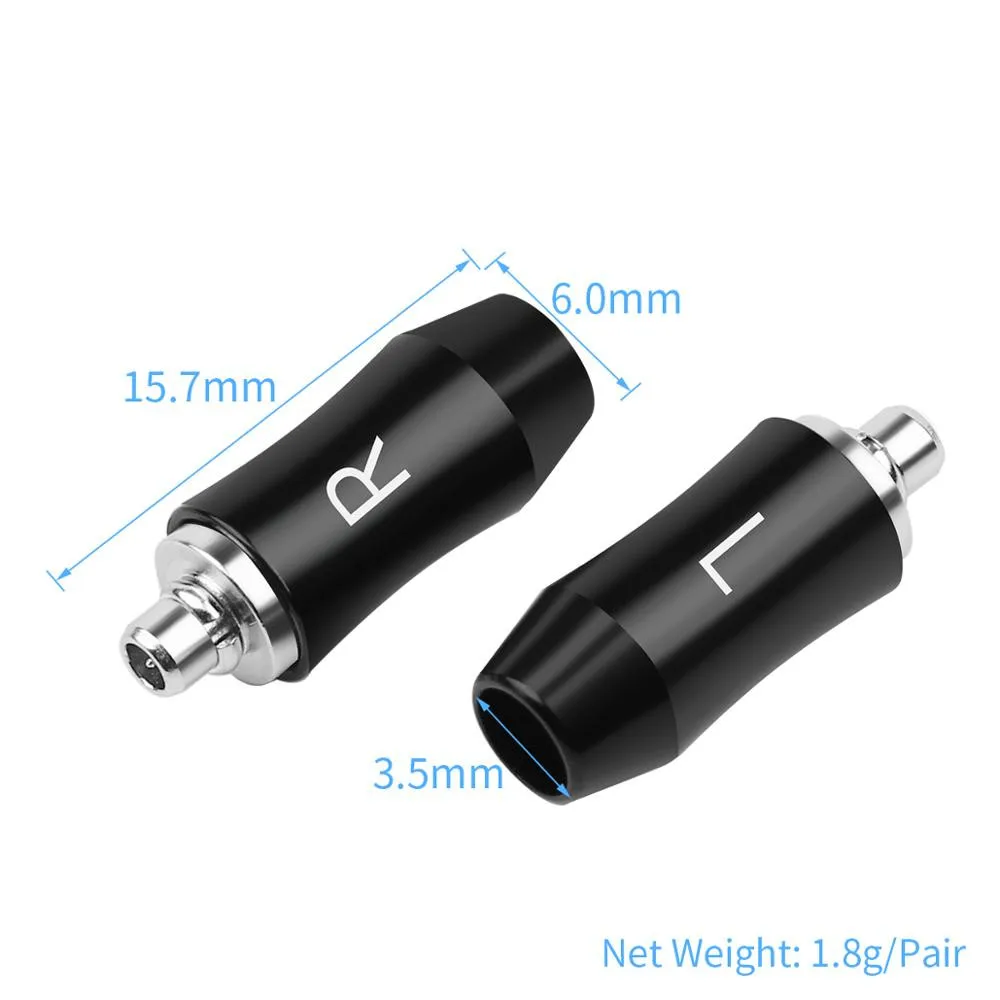 2pairs MMCX Plug Hifi Earphone Pin Audio Connector For Soldering Adapter Beryllium Copper Rhodium Plating Headphone Minijack