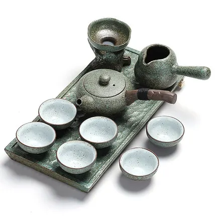 14 Style Creative Stoneware Tea set Japanese style Dry Foaming Table Complete set of Ceramic Kung Fu Tea set Pot tea Household Cup - Цвет: 14 Style