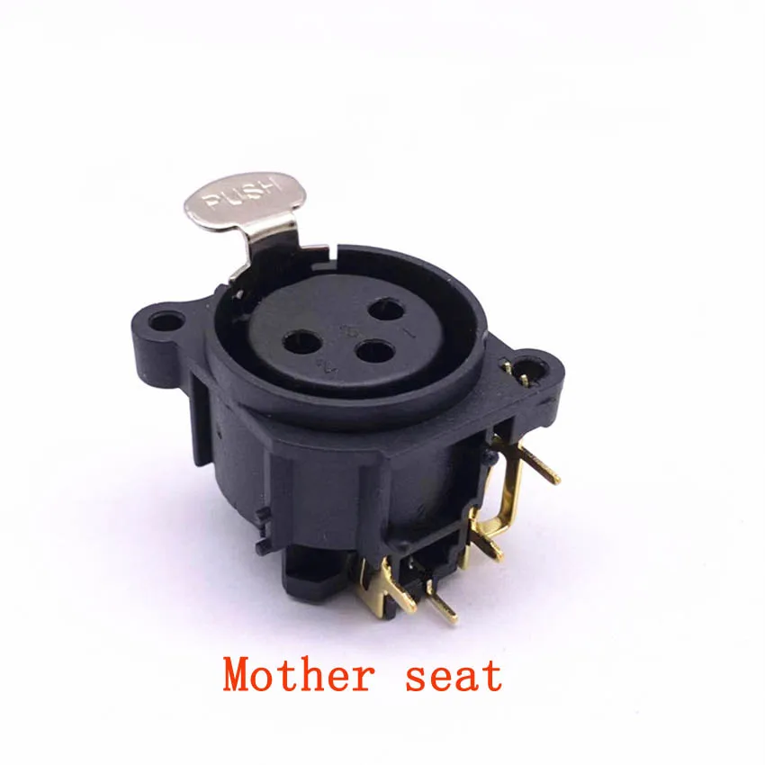 

10pcs/lot 3 Pin XLR Male/Female Panel Mount Metal Shell Nickel Plated 3 Poles XLR Socket Chassis MIC Microphone Connector