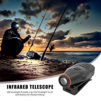 

Portable 1W 100LM LED Headlight Battery Powered Headlamp Torches with Cap Clip Durable Light for Outdoor Hiking Camping