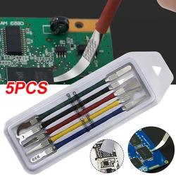 Kit d'outils de réparation pour tablette de téléphone, 5 pièces, couteau à levier pour Cpu en métal, ouverture à double extrémité, démontage de puce de carte mère 