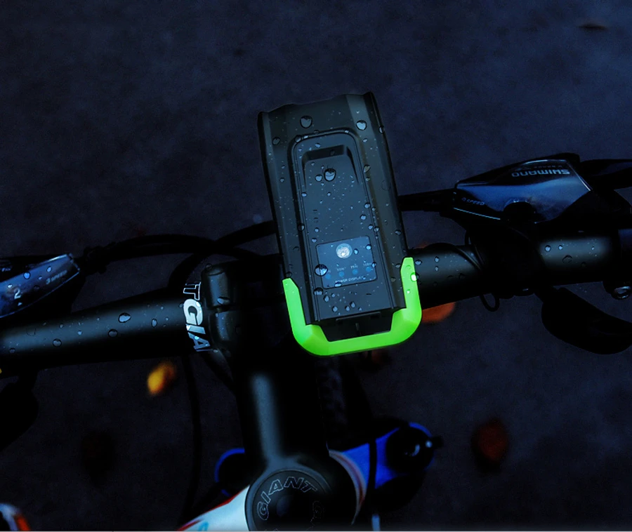 4000mAh Bicycle Flashlight Induction Bike Front Light Set USB Rechargeable Smart Headlight With Horn LED Bike Light+Rear Lamp  (9)