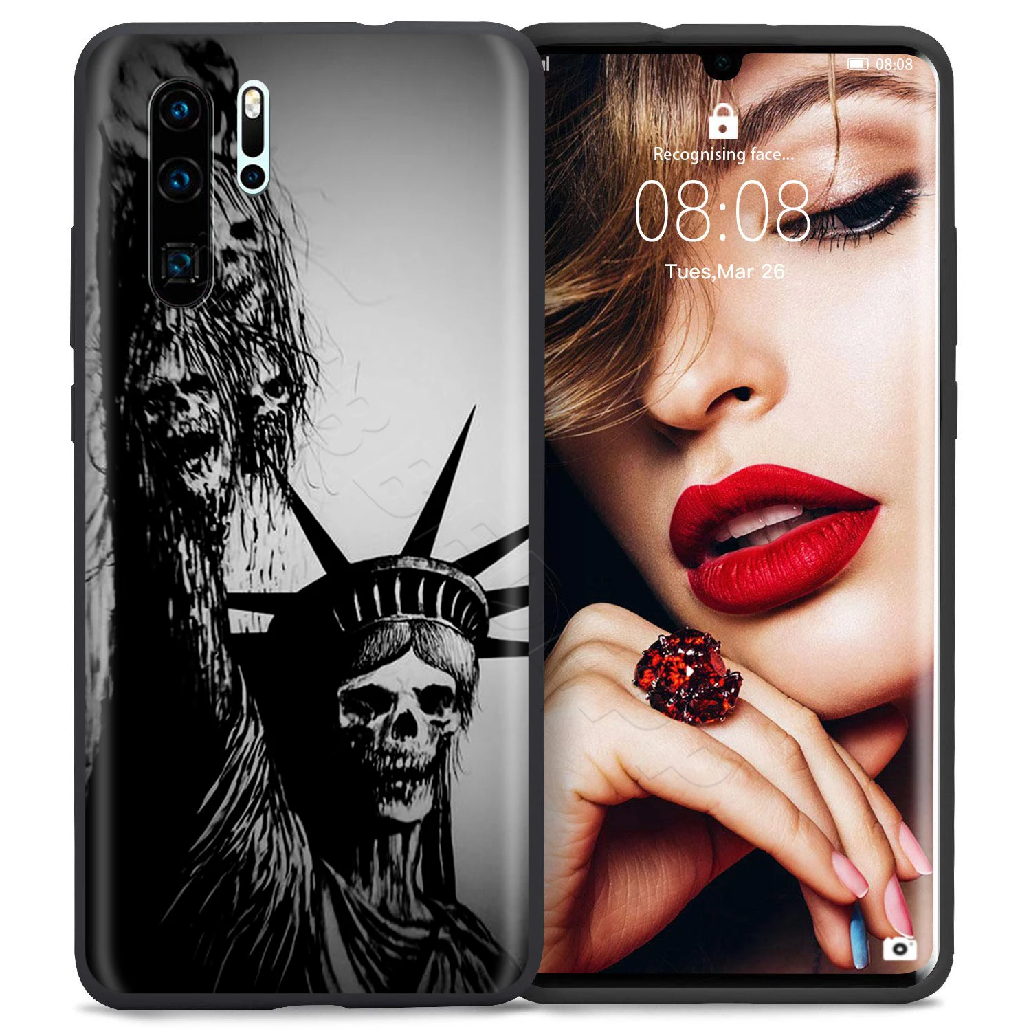 5 Чехол Webbedepp Satanic Scary Skull для huawei Honor 6A 7A 7C 7X8 8X 8C 9 9X10 20 Lite Pro Note View - Цвет: 5