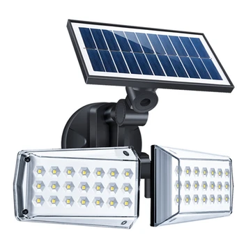 

Solar Powered Wall Light Double-Head Motion Sensor Waterproof Street Lights Rotatable Garden Lamp Solar Lights Outdoor
