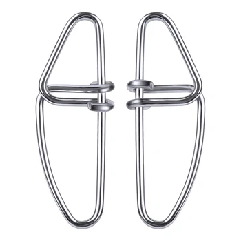 

100pcs Crosslock Snap Fishing Barrel Swivel safety snap 13mm-28mm Swivel Snap 0#-6# fishing swivels