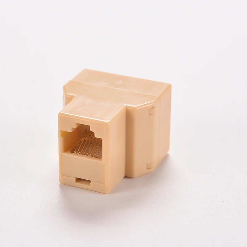 Socket Network Plug LAN Port 1 to 2 Socket Splitter Connector Adapter DZ517 RJ45 Coupler 8P8C 3
