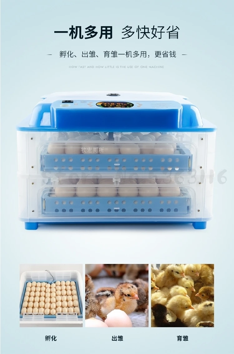 Automatic Mini Egg Incubator 9-320 Eggs Cheap Price Incubator Controller Intelligent Humidity Control Incubadora 12V/220V