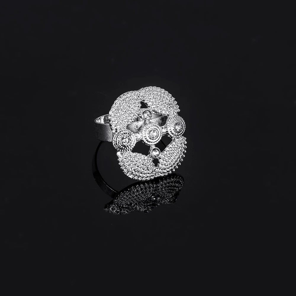 MUKUN кристалл свадебные комплекты ювелирных изделий посеребренные свадебные ожерелья серьги, браслет, кольцо африканские Бусины Ювелирные наборы Аксессуары
