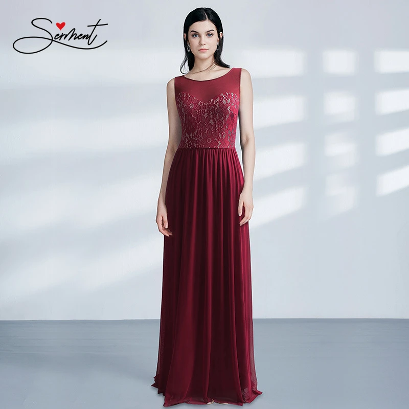 

New Elegant Woman Evening Gown Elegant Sleeveless Lace Long Evening Dress Suitable for Formal Parties