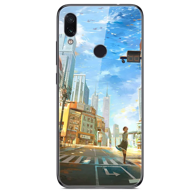 Dành Cho Xiaomi Redmi Note 7 Case Kính Cường Lực Tranh Ốp Lưng Cho Xiaomi Redmi Note7 6.3 "Fundas Coque Redmi NOTE 7 PRO Túi phone cases for xiaomi Cases For Xiaomi