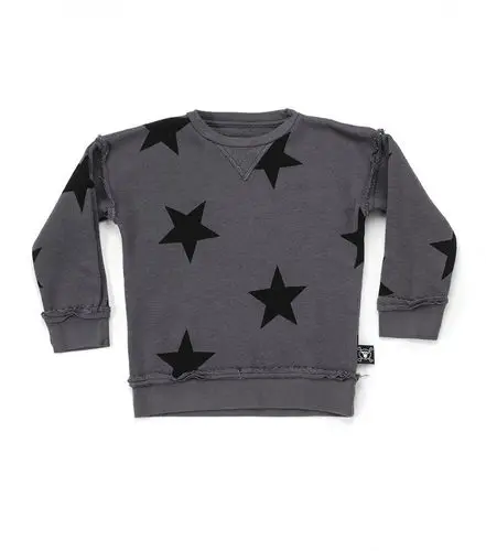 grey star Nu kids/толстовки с капюшоном и надписью; Одежда для мальчиков; Одежда для девочек; куртки; пальто - Цвет: grey star