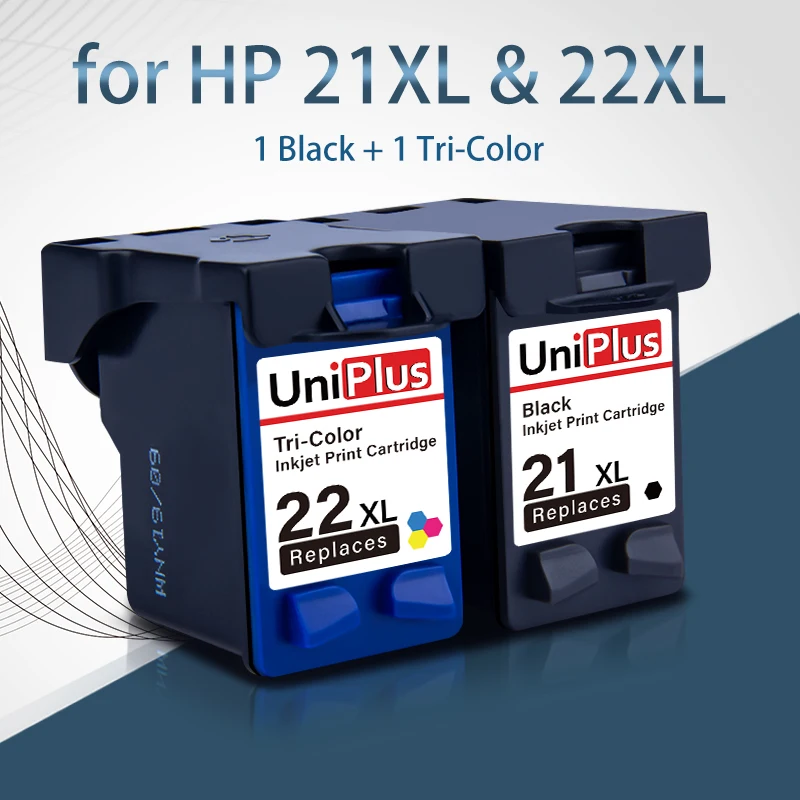 

UniPlus Ink Cartridge for hp 21XL 22XL C9351C C9352C for HP 21 22 Printer Deskjet 3910 3940 OfficeJet 4315 J3508 Black Color Ink