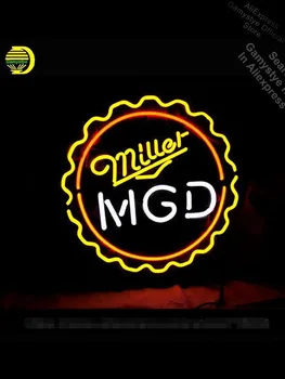 

Neon Sign MGD Miller Lite Genuine Draft neon Light Sign outdoor lighting store Neon Bar Lamp vintage neon signs neon sign open