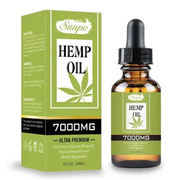 

7000mg Hemp Oil Anti Inflammatory Extract Drops Seed Oil 100% Pure Organic Therapeutic Grade for Pain Relief Anxiety Sleep