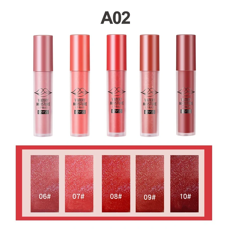 Be A Confident Woman 5 Colors/Set Matte Vevet Liquid Waterproof Velvet Lipstick Long Lasting Lip Gloss Cosmetics - Цвет: A02