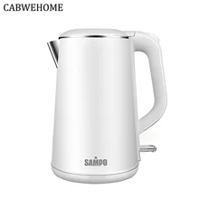 304 модный электрический чайник из нержавеющей стали, быстрый нагрев воды для домашнего офиса, кофе, 220 В, 1600 мл, 1500 Вт, Автоматическое отключение питания