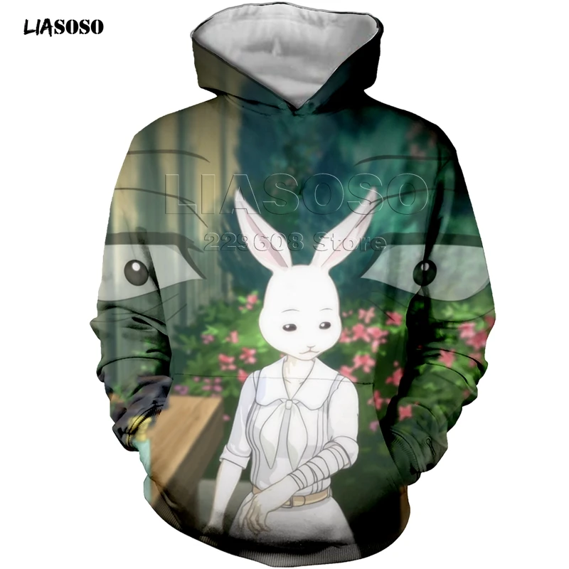 16 LIASOSO, новинка, Повседневный, 3D принт, для женщин, мужчин, BEASTARS, стильная толстовка, зимняя, толстовка, хип-хоп, пуловер, BEASTARS, Harajuku, толстовка, пуловер - Цвет: 16