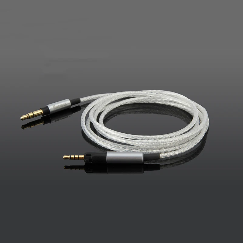 Replacement Cable for Sennheiser HD598 HD558 HD518 HD598se Headphone Earphone Headset 3 5mm To 2 5mm Silver Plated Audio Cables