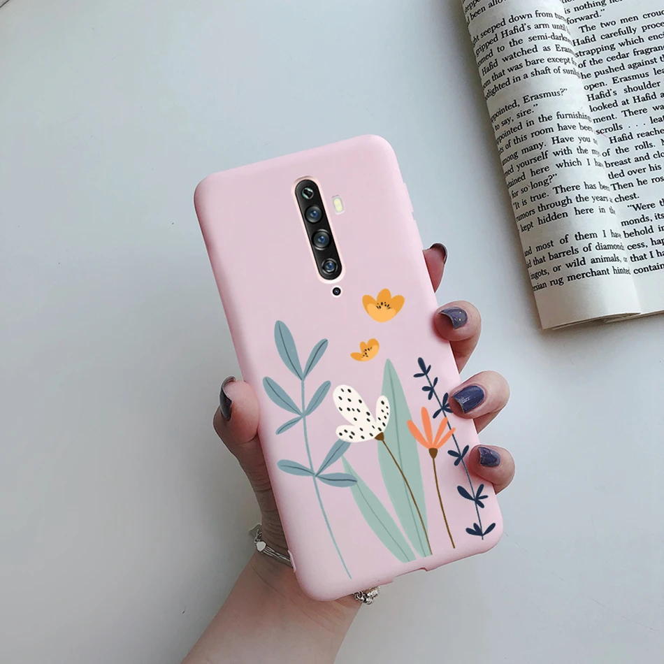 For Oppo Reno2 Reno2F Reno2Z Case Sunflower Cute Love Heart Silicone Cover Case For Oppo Reno 2Z 2F 2 F Z Phone Case TPU Bumper oppo mobile cover