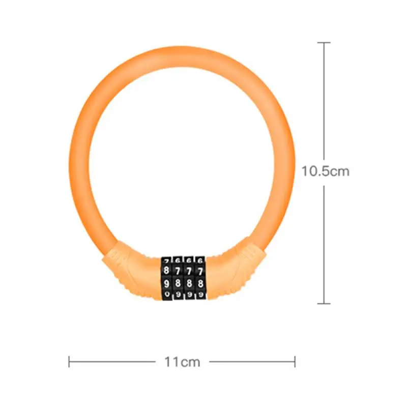 Цифровой замок для велосипедной цепи Противоугонный сплав сталь мотоцикл велосипедный Кабель кодовый замок с паролем