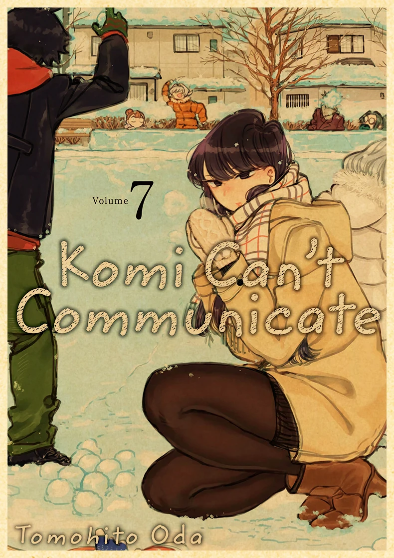 Komyushou Desu Posters Anime Komi Cant Communicate Poster Kraft Paper Vintage Home Room Art Wall Stickers