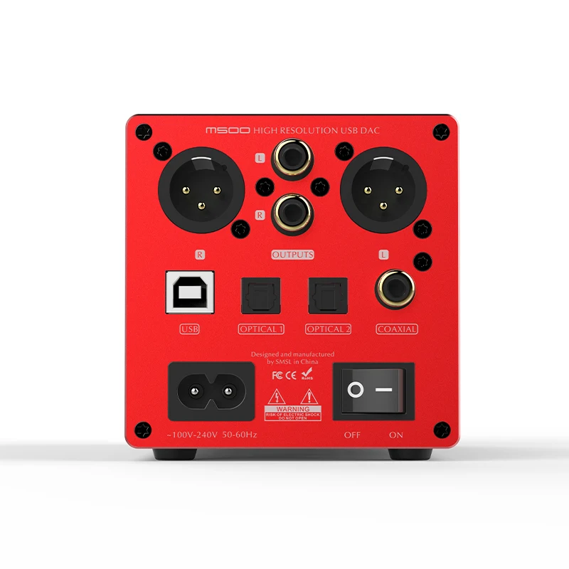 SMSL M500 XMOS Φ поддерживает микросхему MQA D/A ES9038PRO DoP и родной DSD 32 бит/768 кГц DSD512 с