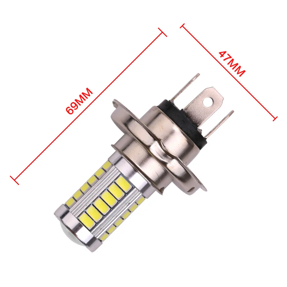12V H4 автомобиль внедорожник 5630 SMD светодиодный головной светильник высокого для ближнего и дальнего света Противотуманные фары дальнего светильник лампочка 6500K 800LM авто светодиодный вождения светильник