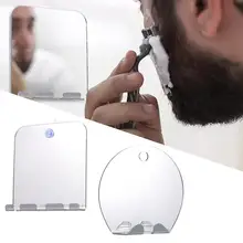 

1 Set Shower Mirror with Suction Cup Wall Mounted Acrylic Anti-Fog Shaving Makeup Mirror for Bathroom