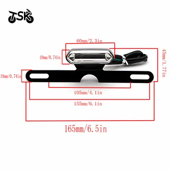 

License Plate LED Light MOTO For YAMAHA WR125 WR250 WR450 XT225 TW250 YZF450 Universal Motorcycle Accessories