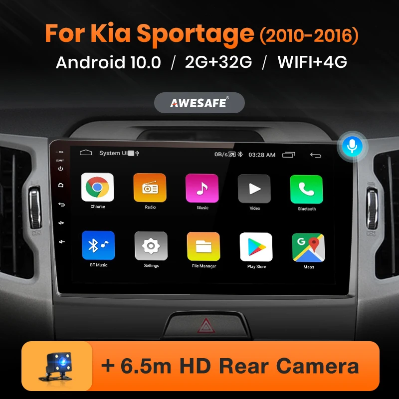 Автомагнитола AWESAFE PX9 для KIA мультимедийная стерео система на Android 2010 2 Гб ОЗУ 32 ПЗУ