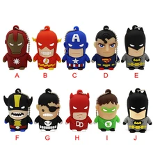 TEXT ME, usb 2,0, Супермен, Бэтмен, Капитан Америка, 10, модель, USB флеш-накопитель, 4 ГБ, 8 ГБ, 16 ГБ, 32 ГБ, карта памяти