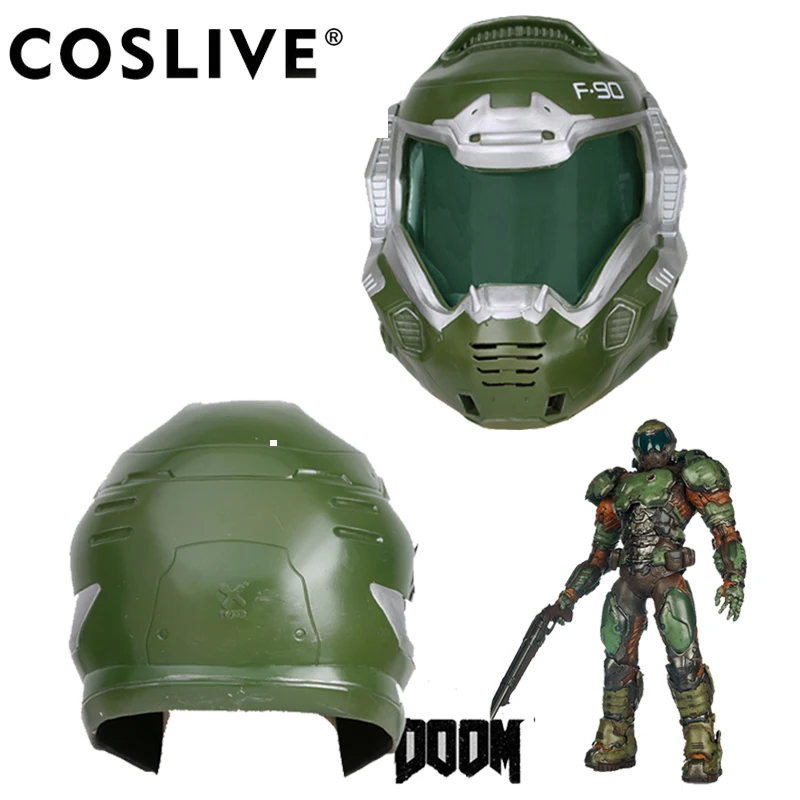 Coslive Doom Doomguy полимерная маска для косплея шлем на всю голову карнавальный костюм