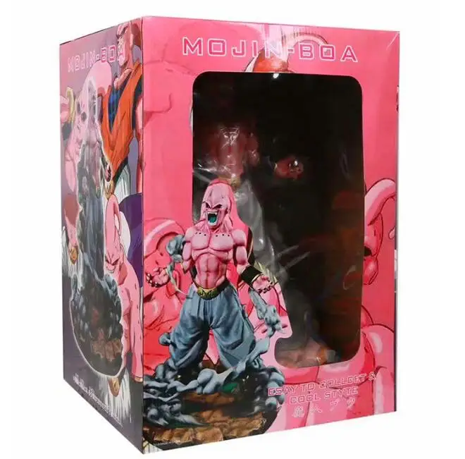 Аниме Драконий жемчуг Majin Buu GK статуя негабаритных ПВХ Статуэтка Статуя Модель игрушки Коллекционная кукла подарки 46 см - Цвет: with box