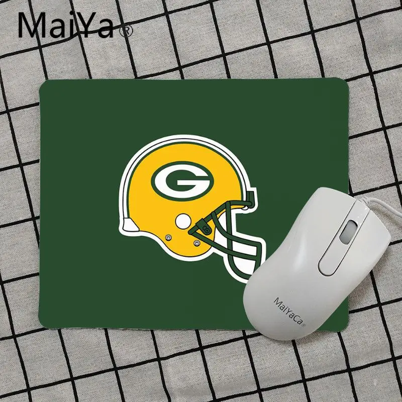 Maiya высокое качество Green Bay Упаковщики уникальная настольная панель коврик для игровой мыши Лидер продаж подставка под руку мышь - Цвет: No Lock Edge18x22cm