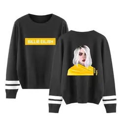 Черный пуловер Billie Eilish, свитера для мужчин и женщин, топы с круглым вырезом, модные весенне-осенние свитера в стиле хип-хоп, мужская и