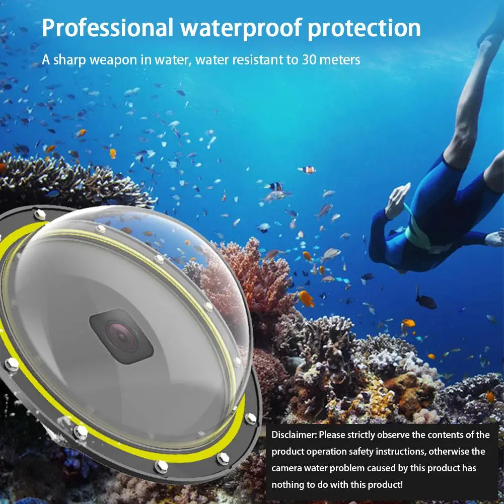 Чехол для Hero8, купольная маска для дайвинга, прозрачный чехол с водонепроницаемым корпусом, чехол, аксессуары для подводного плавания