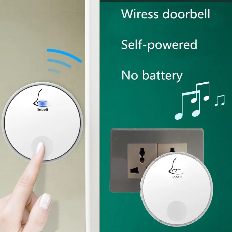 Linptech Linbell G2 беспроводные электрические дверные звонки с автономным питанием Открытый водонепроницаемый музыкальный дверной звонок от Xiaomi эко-система бренд