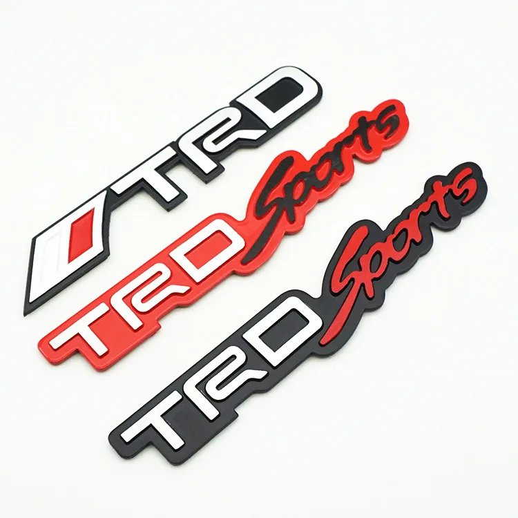 Подходит для Toyota trdsports алюминиевый сплав модифицированный бампер наклейки trdsportivo матовая алюминиевая маркировка
