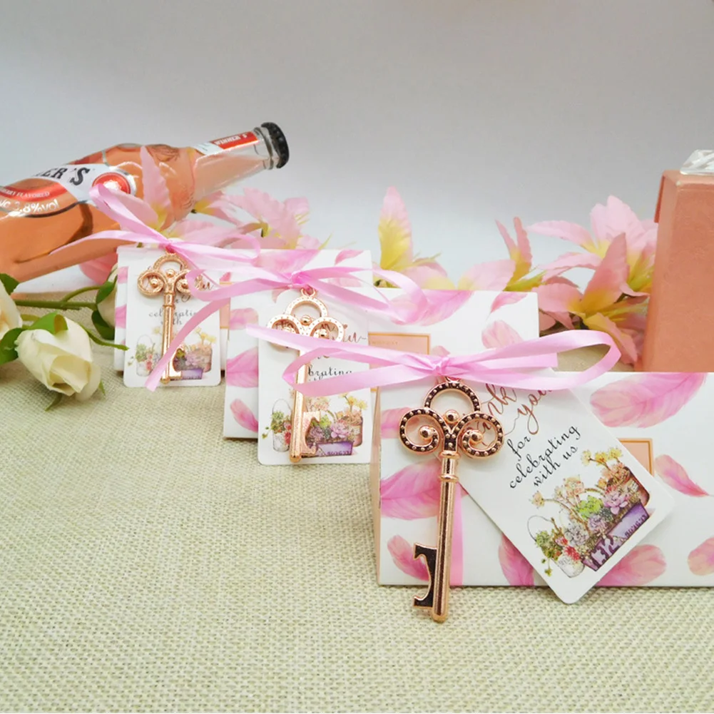 20pcs Triangular Feather Print Ribbons Candy Box Gifts Paper Elegant Card Wedding With Bottle Holder Keys Party Decoration