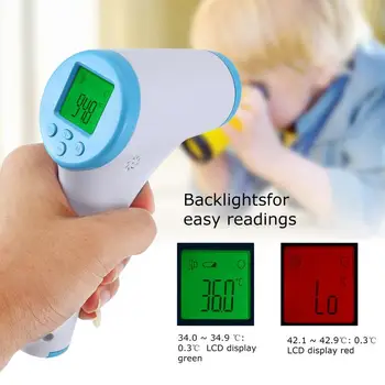 

Handheld Portable Non-Contact Infrared Thermometer High Precision Digital Thermometer Temperature Meter Tool Household
