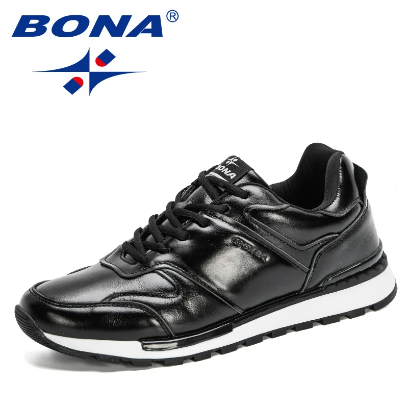 Men Shoes Business-Dress BONA Formal Genuine-Leather New-Designers Footwear Office Wedding-Man