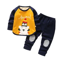 Одежда для маленьких мальчиков осенние детские спортивные костюмы комплекты одежды для детей футболка+ штаны 2 предмета, хлопковая одежда для девочек спортивные костюмы для девочек