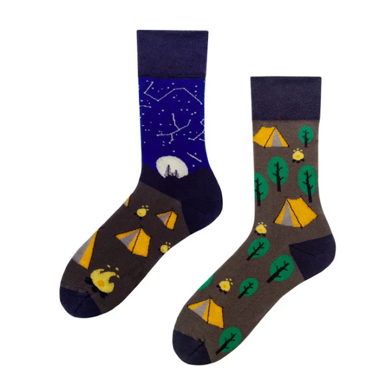 8 Цветные носки для мужчин и женщин, хлопковые носки с рисунком, длинные носки в стиле хип-хоп, подарок на год, Рождество, Осень-зима, Веселые носки унисекс - Цвет: 8