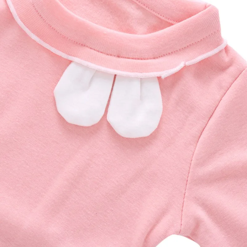 Hilittlekids/осенние хлопковые топы с ушками для маленьких девочек; блузка с длинными рукавами; Детские повседневные рубашки